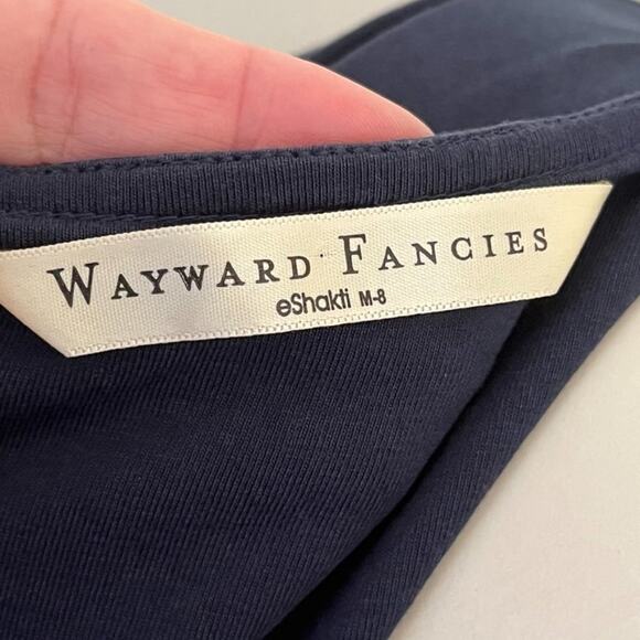 ESHAKTI Wayward Fancies Patriotic Star Print Midi Dress with Pockets SZ 6 - Picture 7 of 10